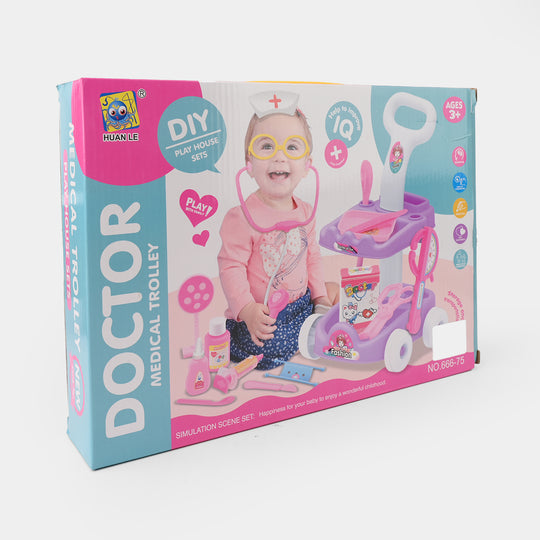 Medical Set Kit With Trolley And Accessories For Kids