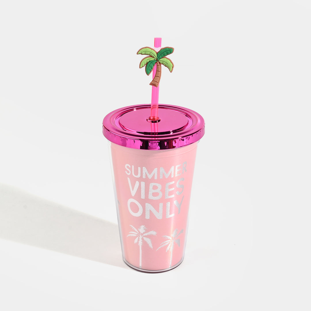 Acrylic Straw Mug/Cup | 450ML