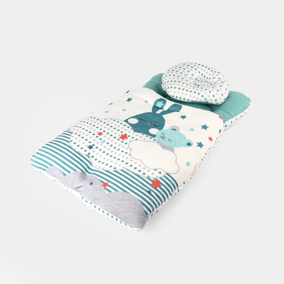 Cute Printed Baby Carry Nest with Head Pillow