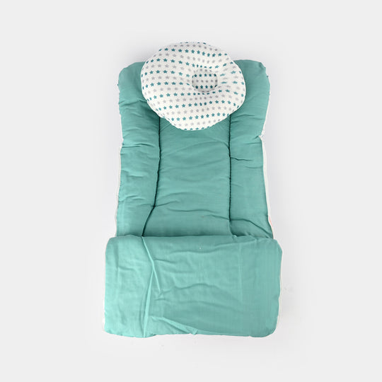 Cute Printed Baby Carry Nest with Head Pillow