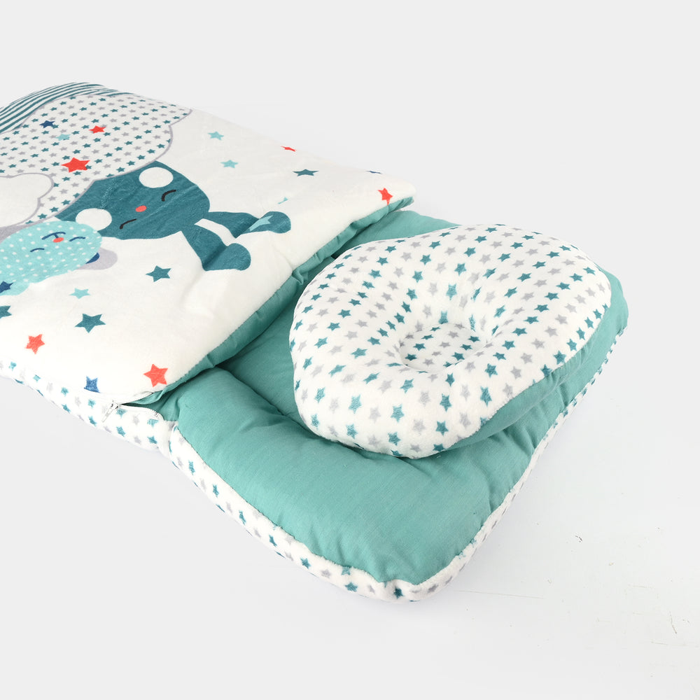 Cute Printed Baby Carry Nest with Head Pillow