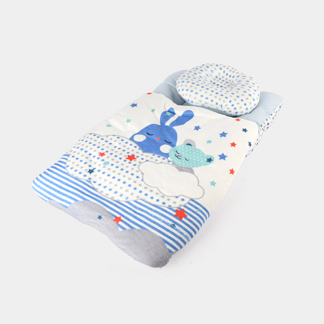 Cute Printed Baby Carry Nest with Head Pillow