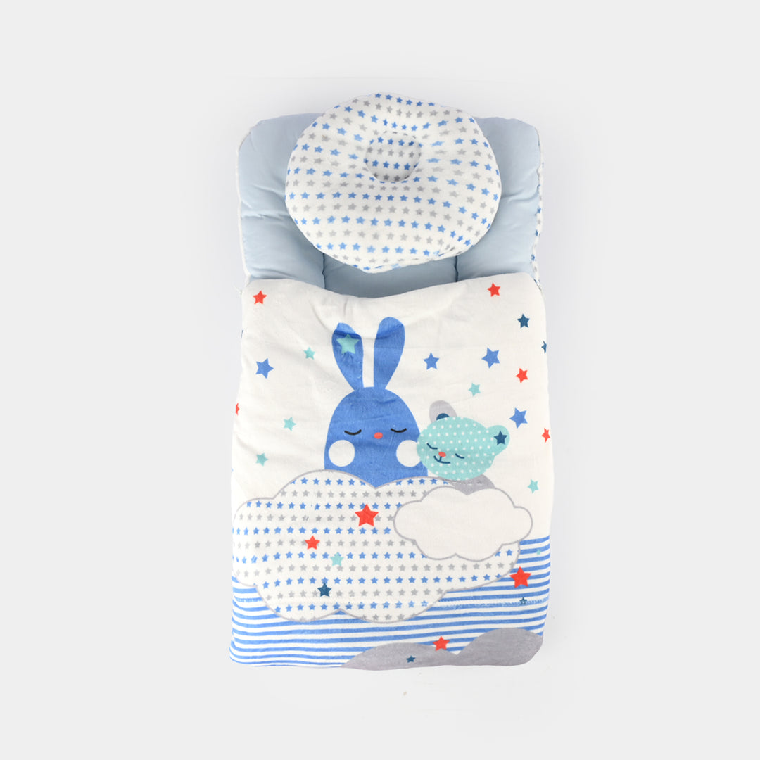 Cute Printed Baby Carry Nest with Head Pillow