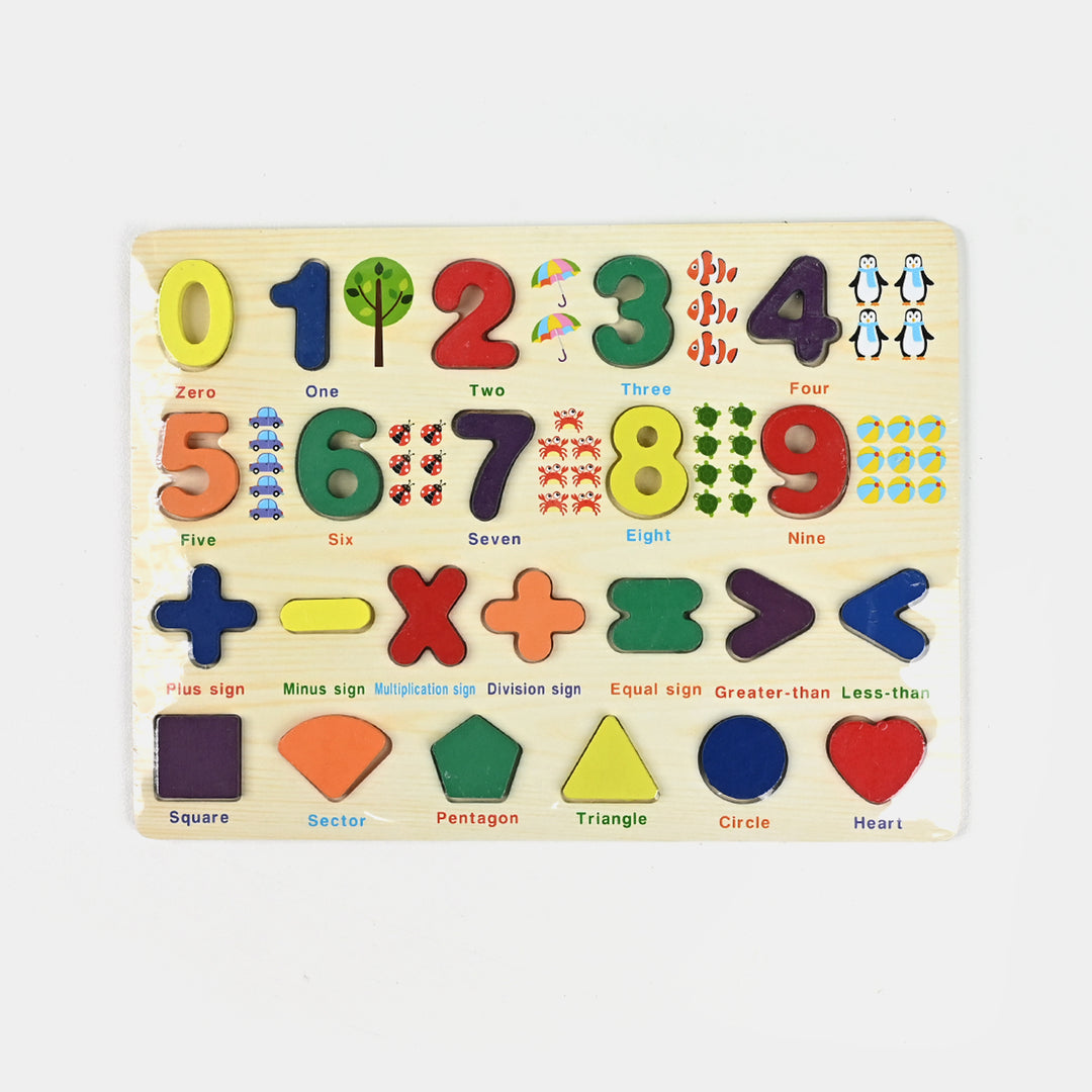 Wooden Educational Puzzle Sheet