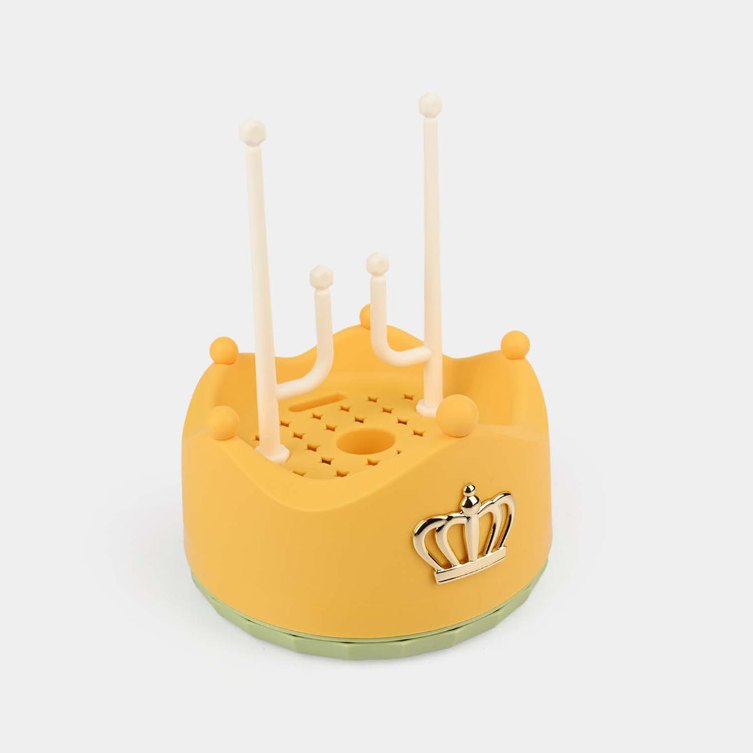 Rotating Silicone Bottle Brush set with Drying Rack