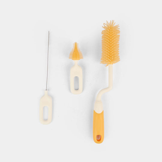 Rotating Silicone Bottle Brush set with Drying Rack