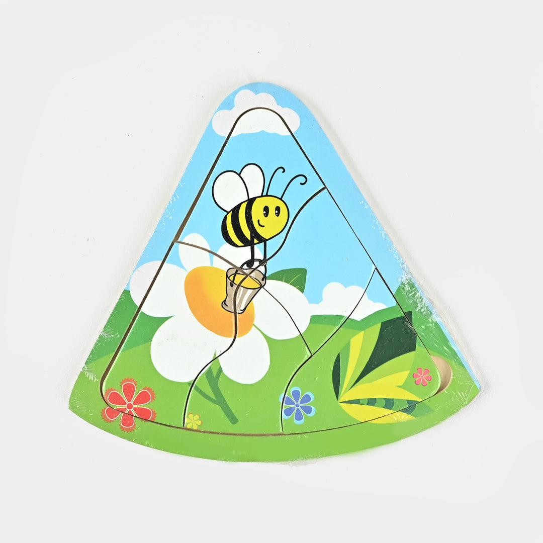 Wooden Jigsaw Triangle Puzzle Set