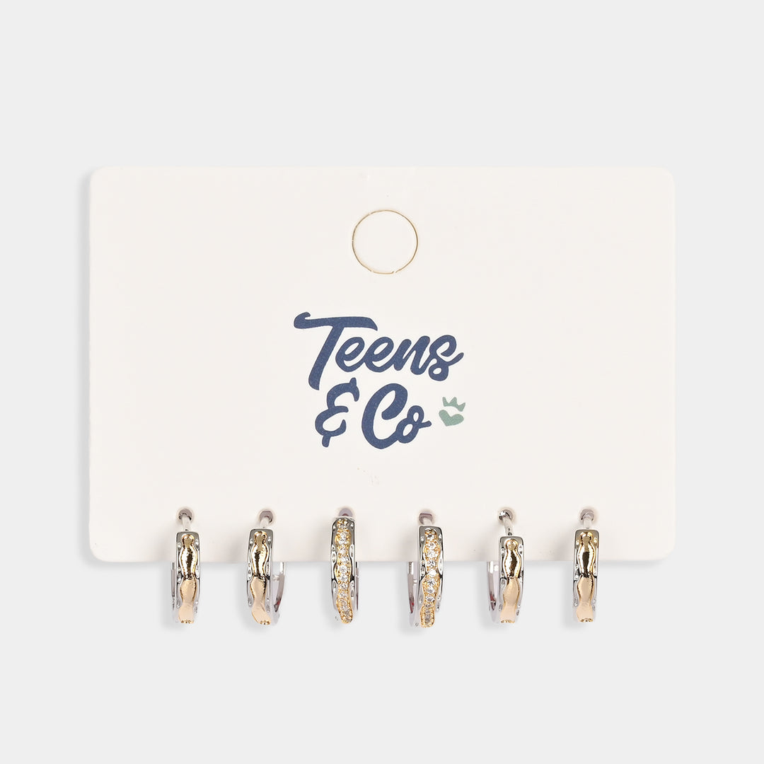 Earrings – 3 Pairs Set | Stylish, Lightweight & Everyday Wear