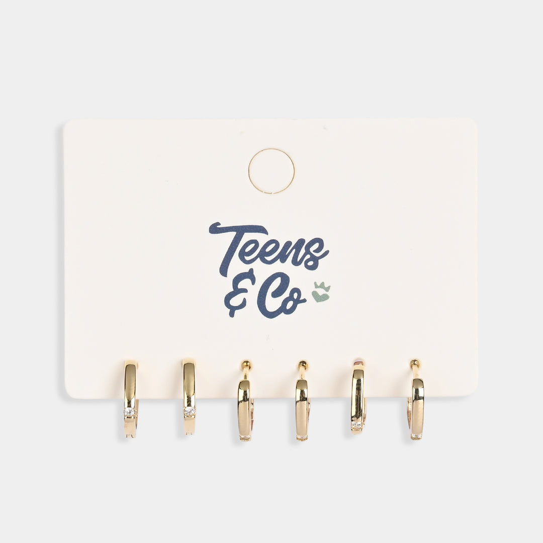 Earrings – 3 Pairs Set | Stylish, Lightweight & Everyday Wear