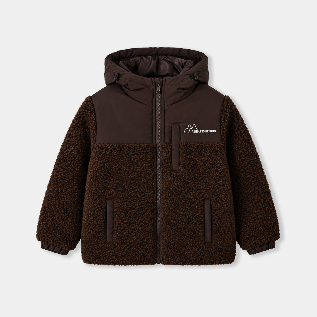 Boys Quilted Jacket Endless Heights-BROWN