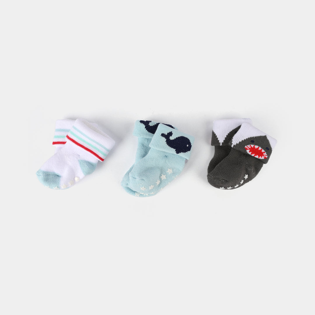Infant Baby 3 Pair Socks | 0-12M