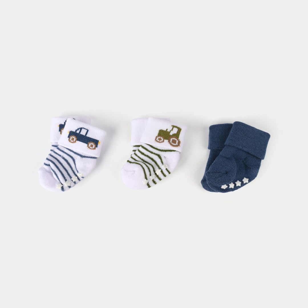 Infant Baby 3 Pair Socks | 0-12M