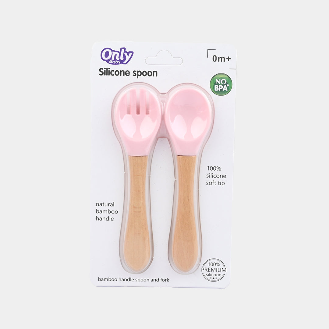 Baby Silicon Spoon and Fork Set