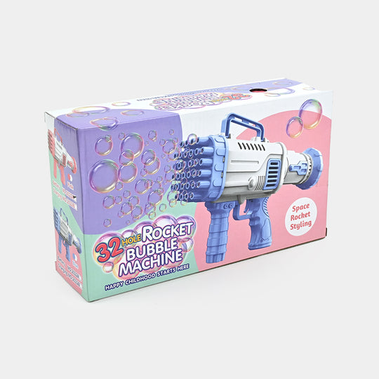 32 Hole Rocket Bubble Machine Target Toy for Kids