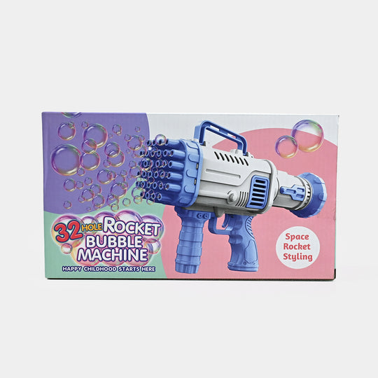 32 Hole Rocket Bubble Machine Target Toy for Kids