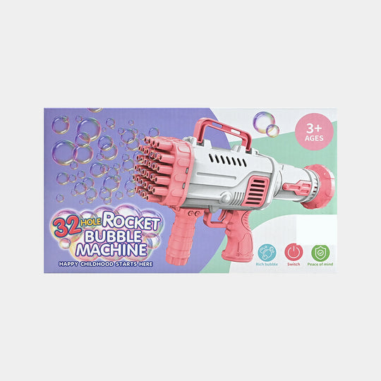 32 Hole Rocket Bubble Machine Target Toy for Kids