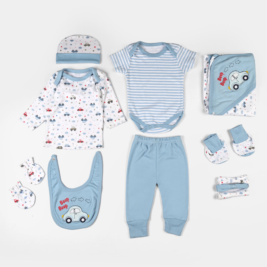 Infant Starter Set 11Pcs Car Powder Blue
