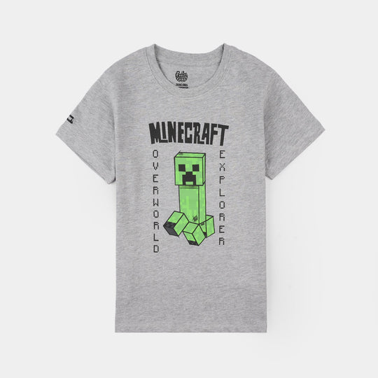 Boys Jersey/Terry T-Shirt - Grey