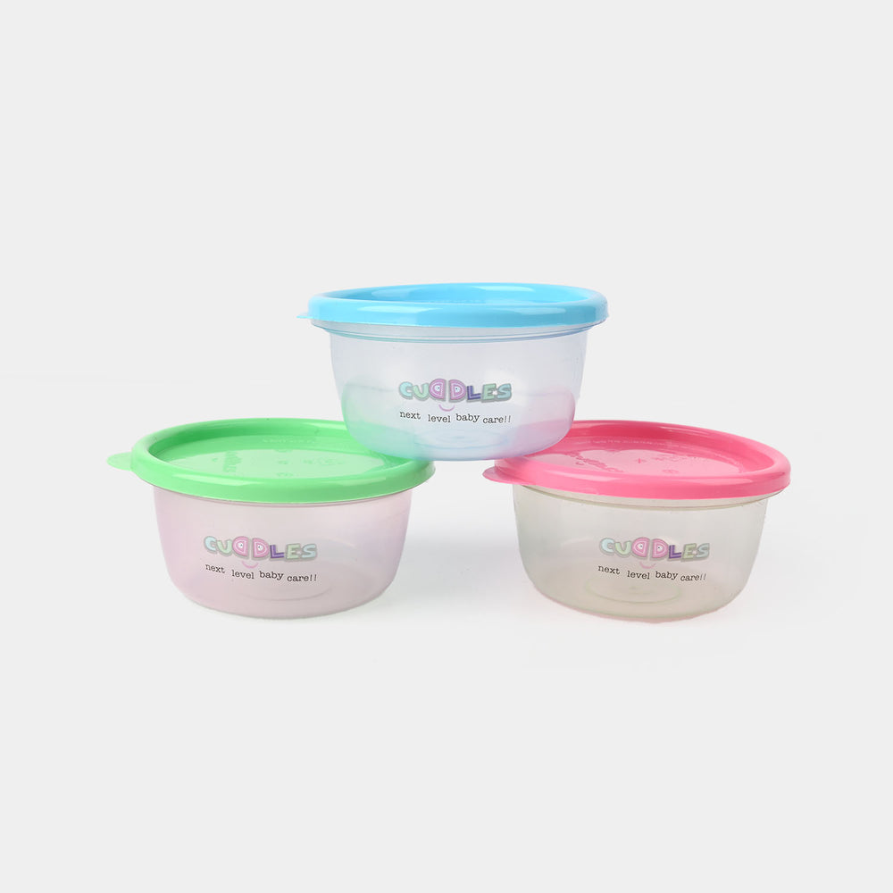 Cuddles Safe Storage Cups Large 3Pcs/8oz | 236ml