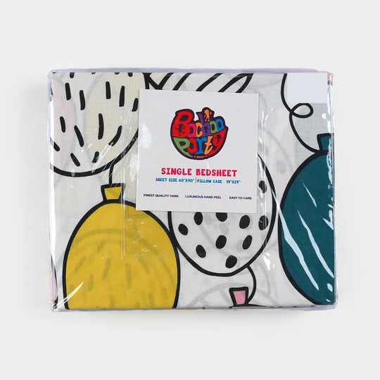 Kids Single Bed Sheet with Pillow