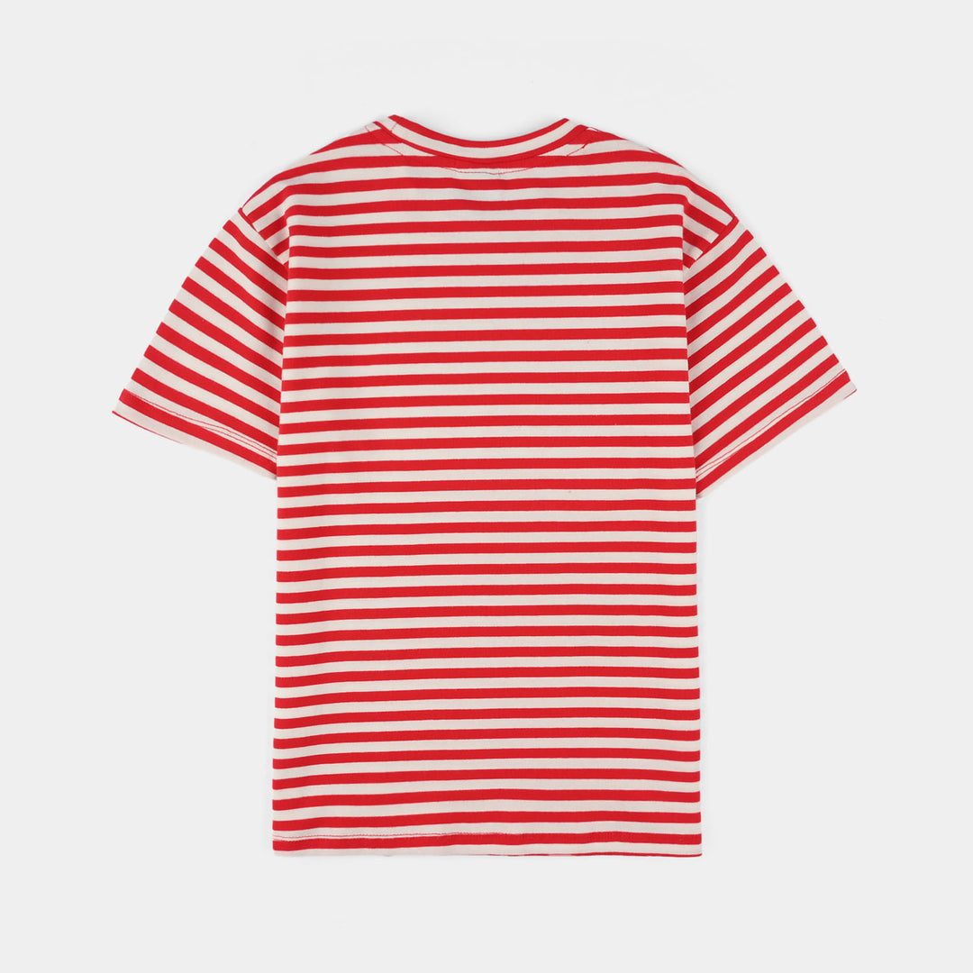 Boys Lycra Jersey T-Shirt (Game Over) - Red