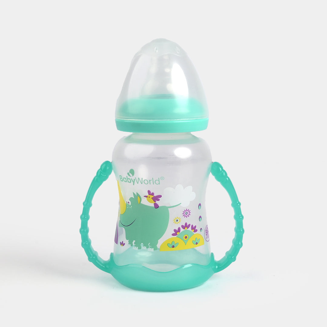 Feeding Bottle with Base Handle 5Oz 1208 L.Green