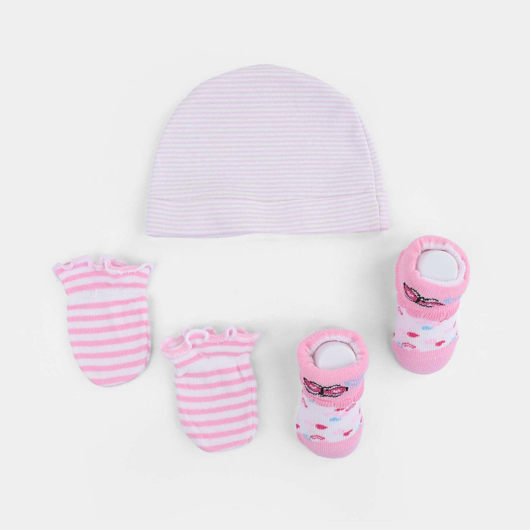 Newborn Cap Mittens & Socks Set