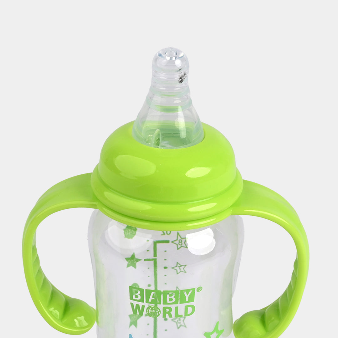 Premium Handle PC Feeder Bottle 8Oz 2025 Green