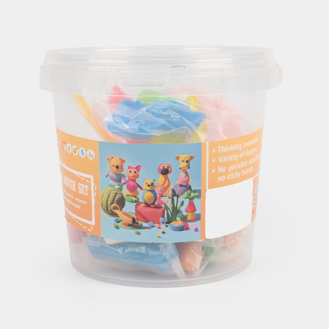 Portable Bucket Color Clay Set For Kids