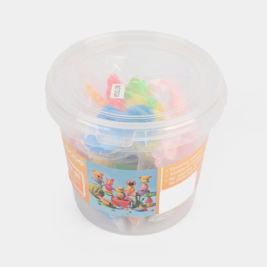 Portable Bucket Color Clay Set For Kids