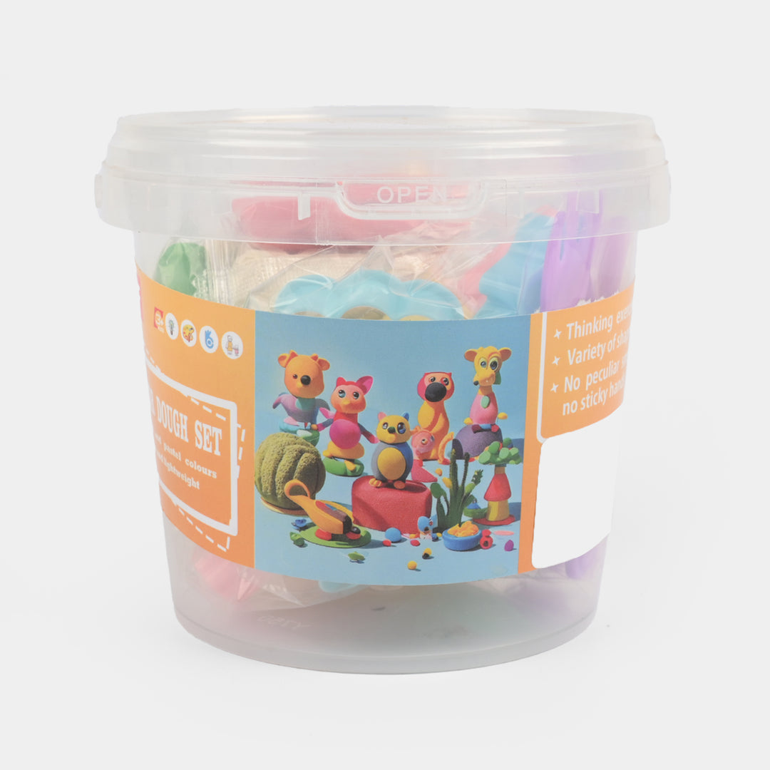 Portable Bucket Color Clay Set For Kids