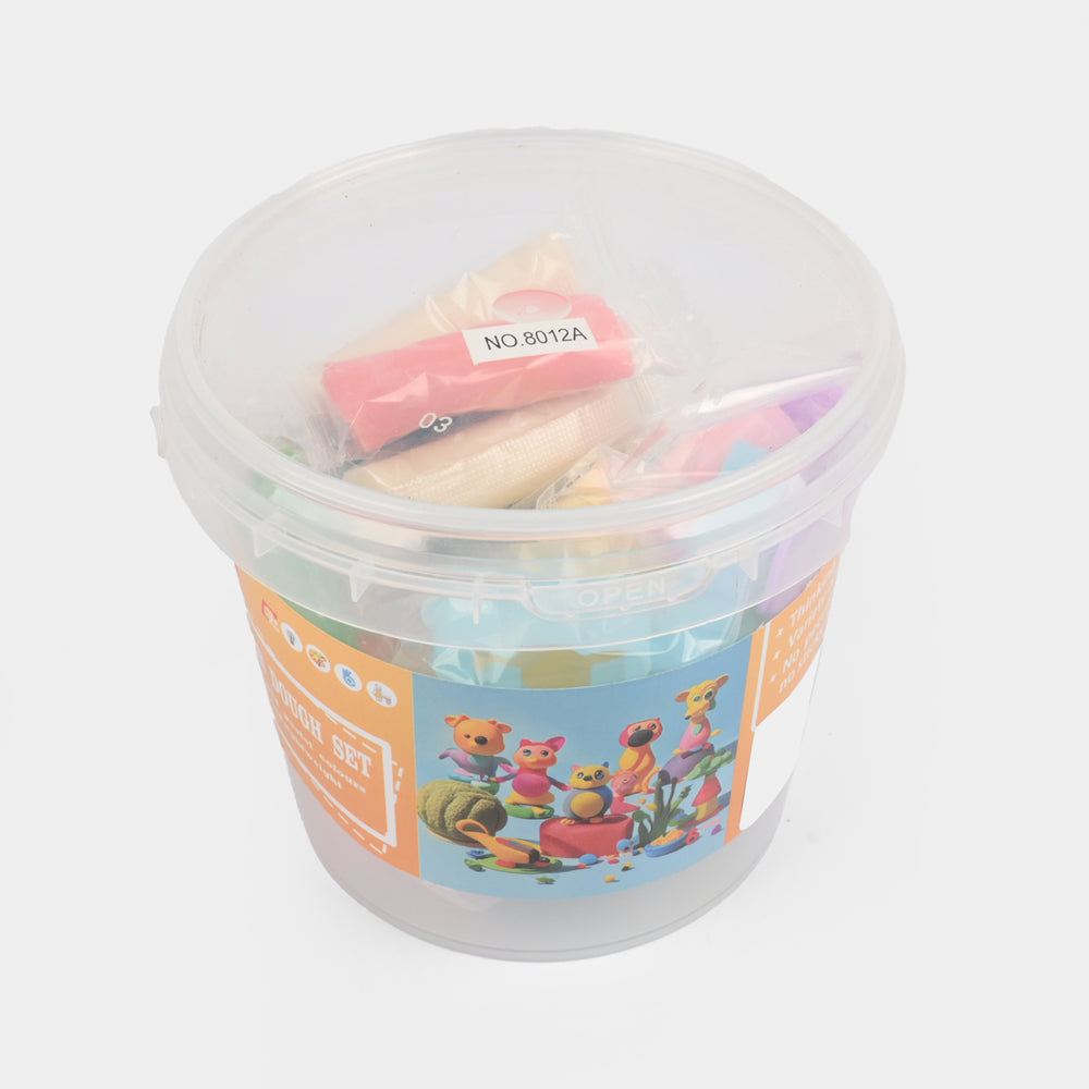 Portable Bucket Color Clay Set For Kids