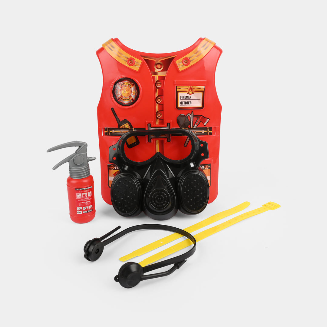 Firefighter Uniform and Safety Gear Set for Kids
