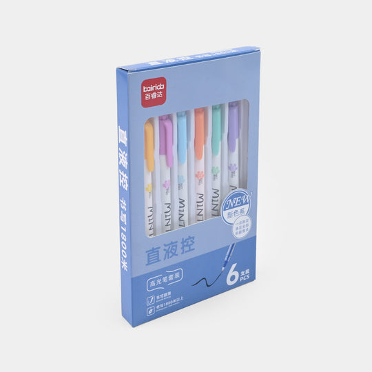Bairida Liquid-Control Highlighter Set – 6 New Pastel Colors
