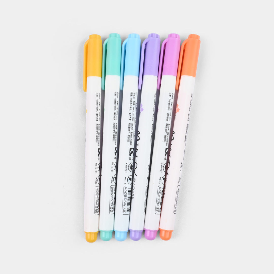 Bairida Liquid-Control Highlighter Set – 6 New Pastel Colors