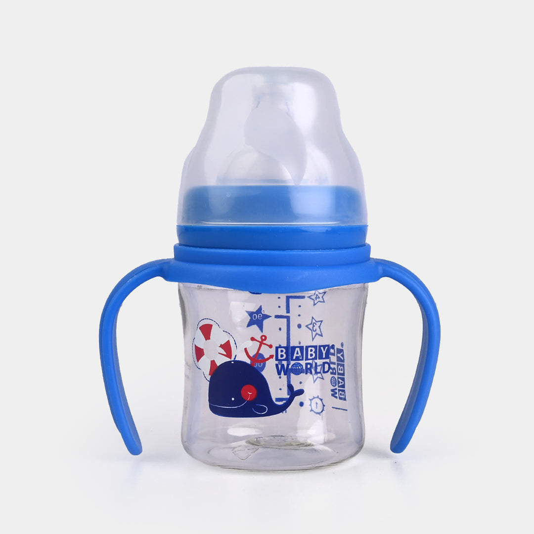 Wide Neck Bottle with Handle 120Ml | 2007 Blue