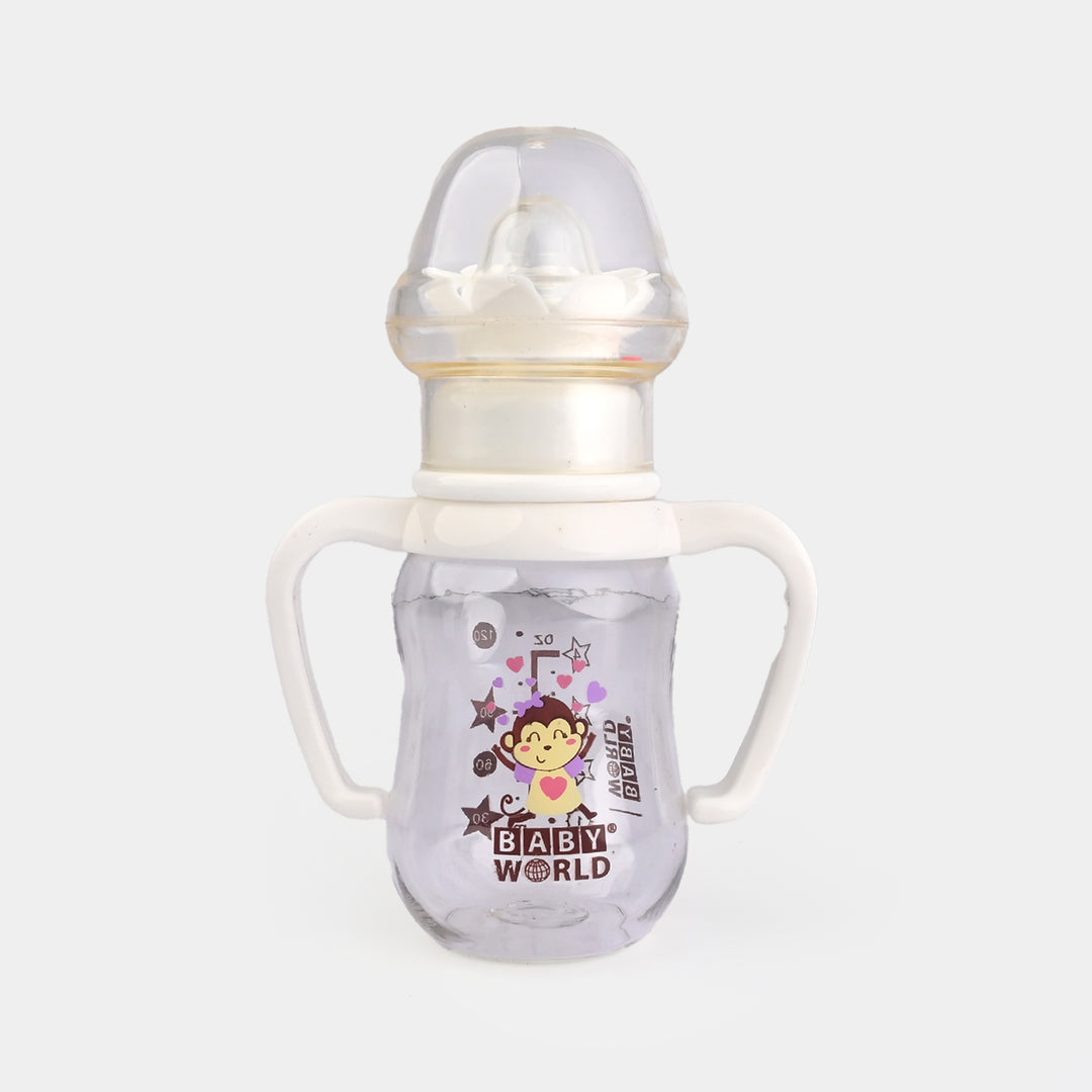 Standard Neck 250ml Bottle W/Rattle Cap 2017 White