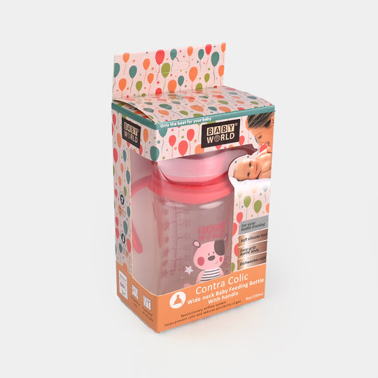 Wide Neck PP Feeder Bottle 80Z 3M+ | 2008 Red