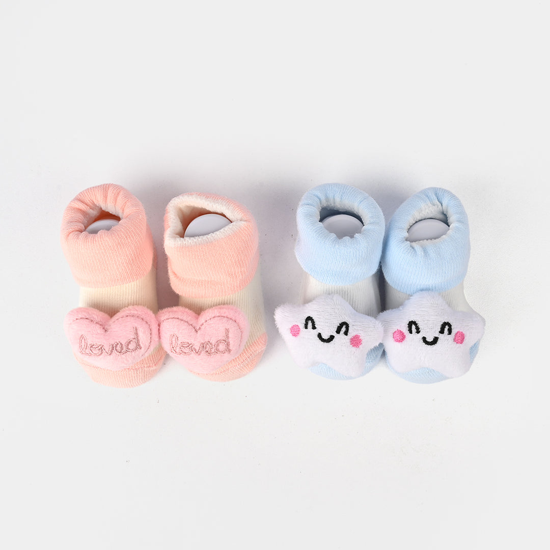 Baby Bibs & Shoes Set | 4 Pcs