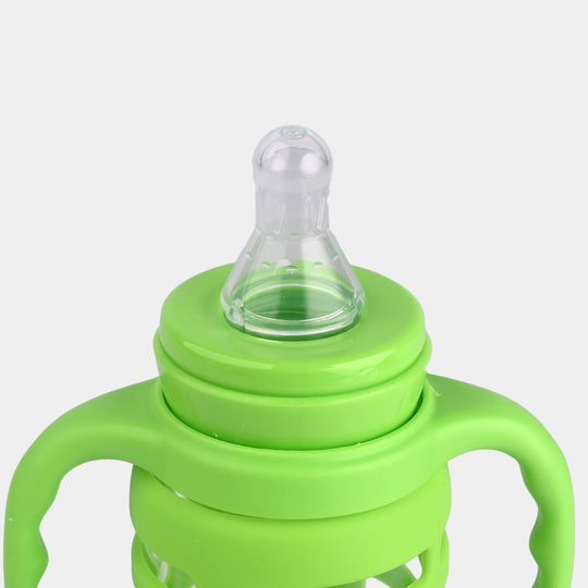 Baby Glass Feeding Bottle | 240ml with Handles