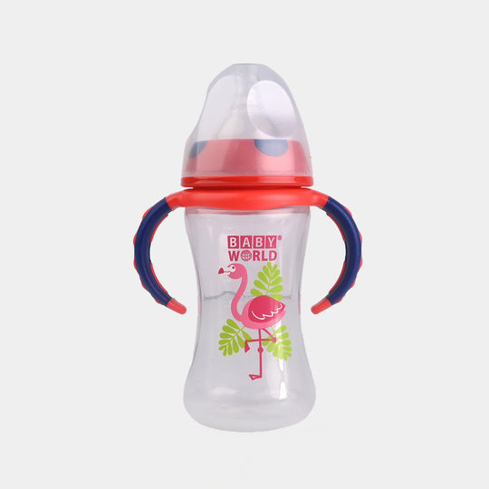 Wide Neck Feeder Bottle 8Oz 2049 Orange
