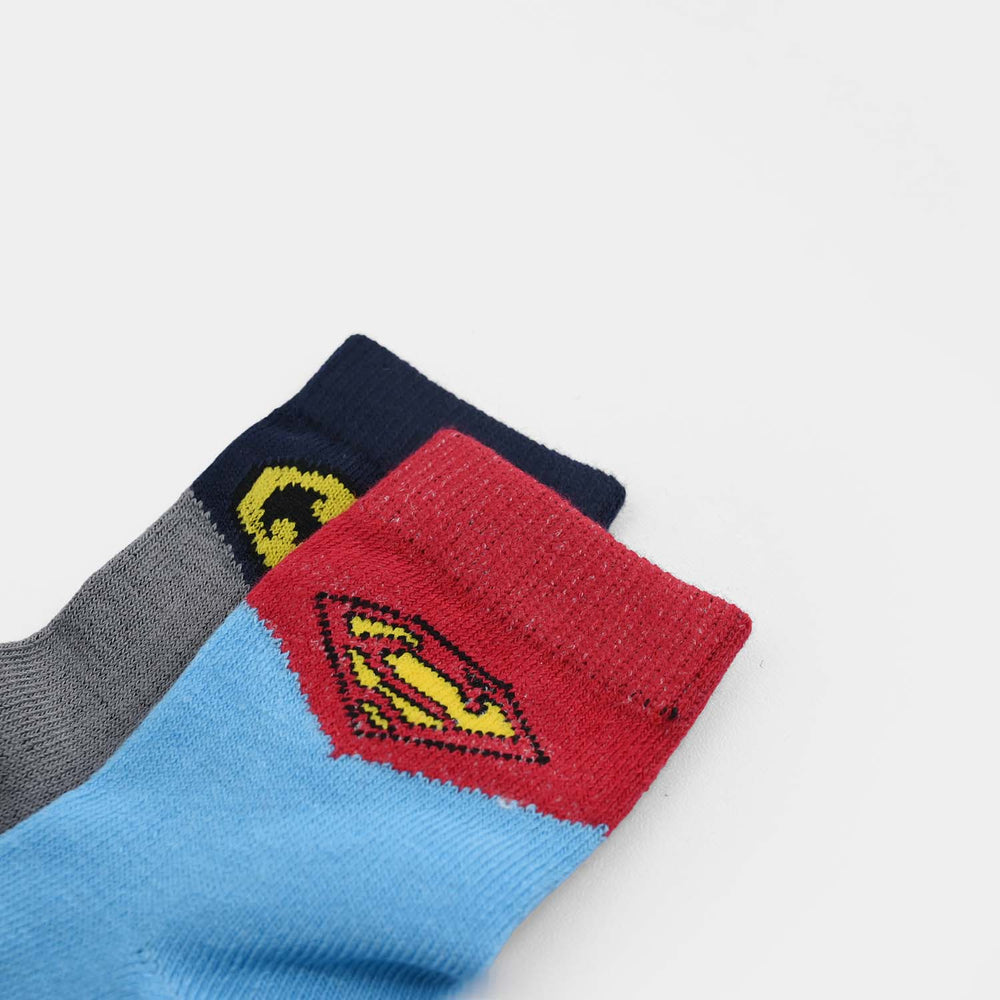 Infant Boys Cotton Sock Pack Of 2 BTM & SPM-Grey.Blue