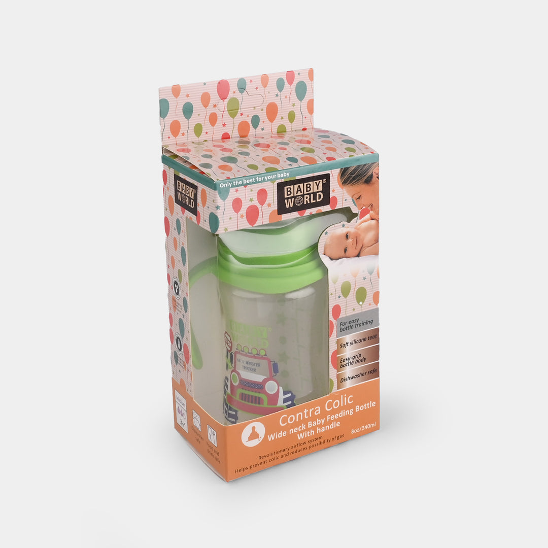 Wide Neck PP Feeder Bottle 80Z 3M+ | 2008 Green