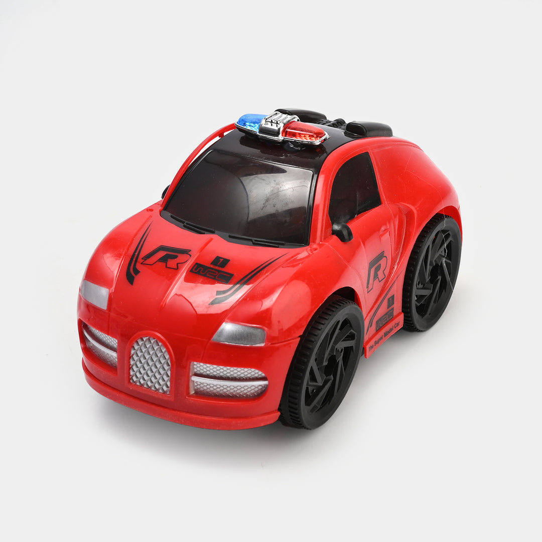 3D Police Car Toy with Light & Sound