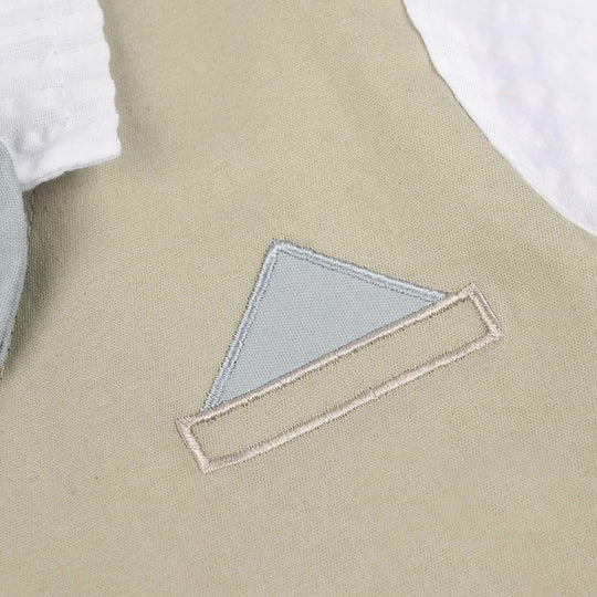 Infant Boys Jersey/Terry Romper  - Blue