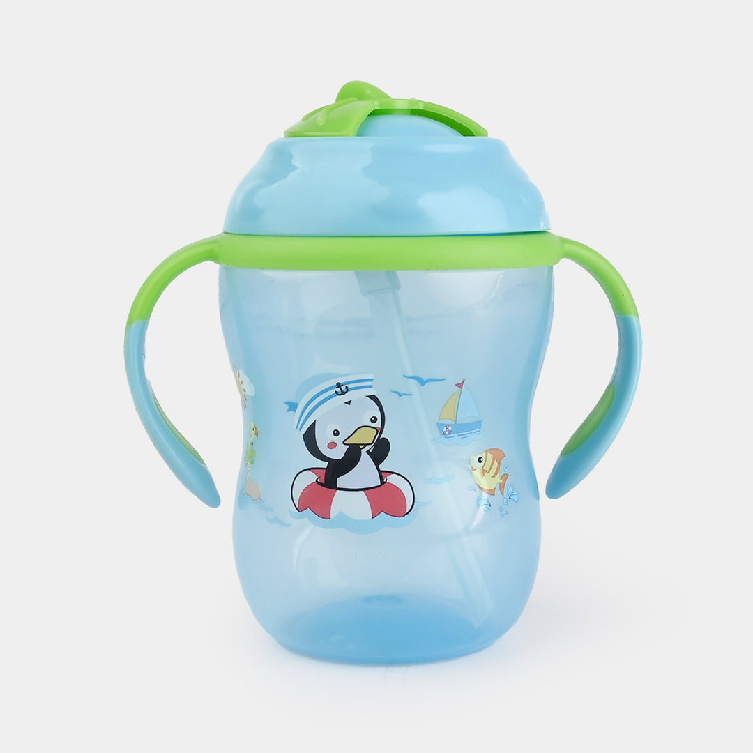 Infant Straw Lid Cup 9Oz 4040 Blue