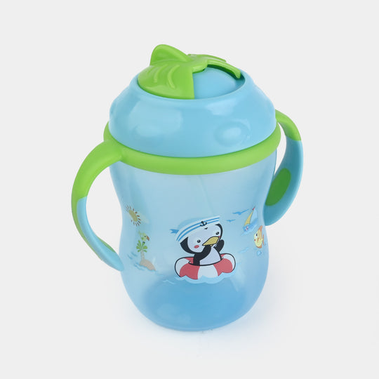 Infant Straw Lid Cup 9Oz 4040 Blue