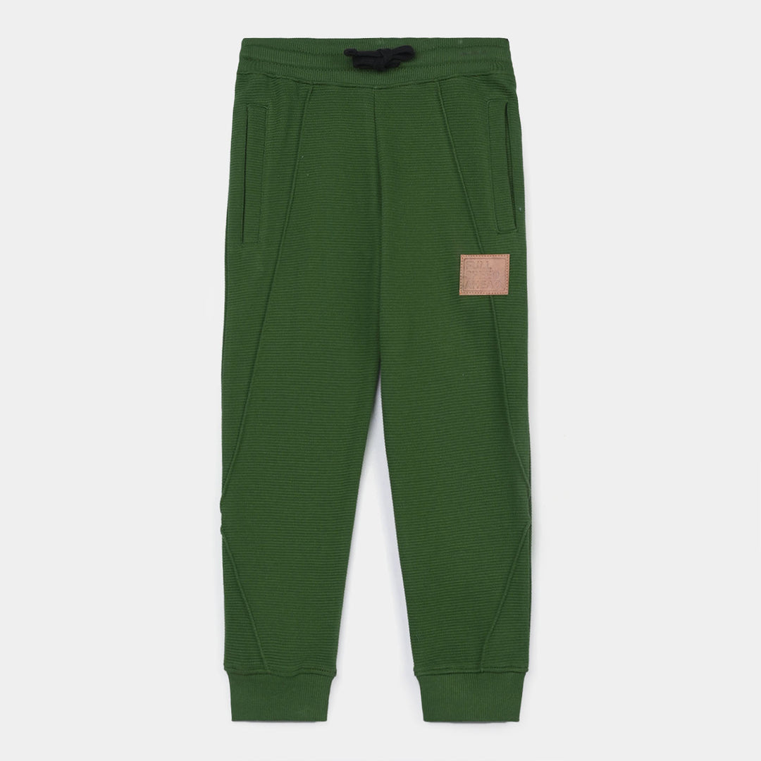 Boys Ottoman Pajama Speed Ahead - Olive Green