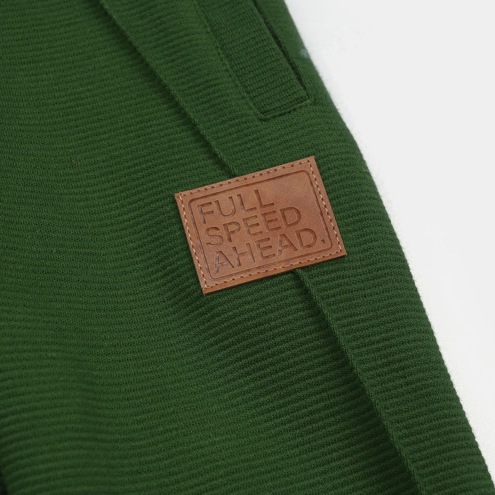 Boys Ottoman Pajama Speed Ahead - Olive Green