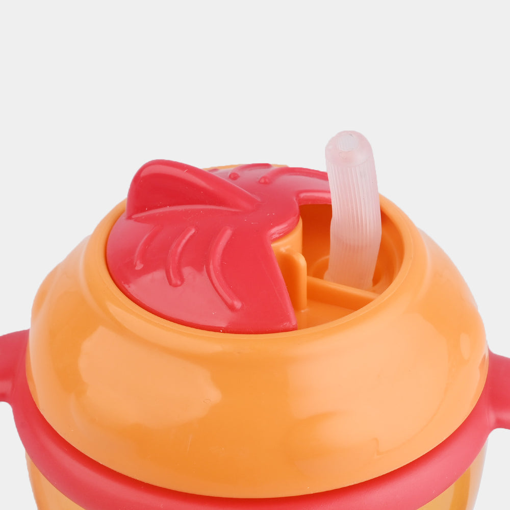 Infant Straw Lid Cup 11Oz 4040 Orange